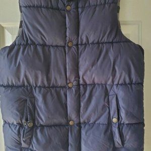 Falls Creek Kids Large (12/14) Snap Button Up & Zip Up Dark Blue Vest